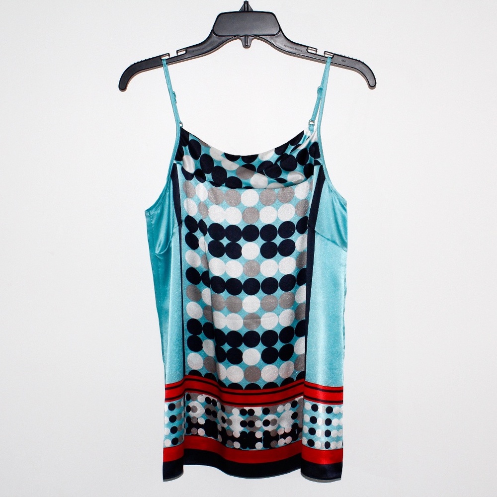 Cabi “Spot On” Silk Polka Dot Pattern Camisole Top